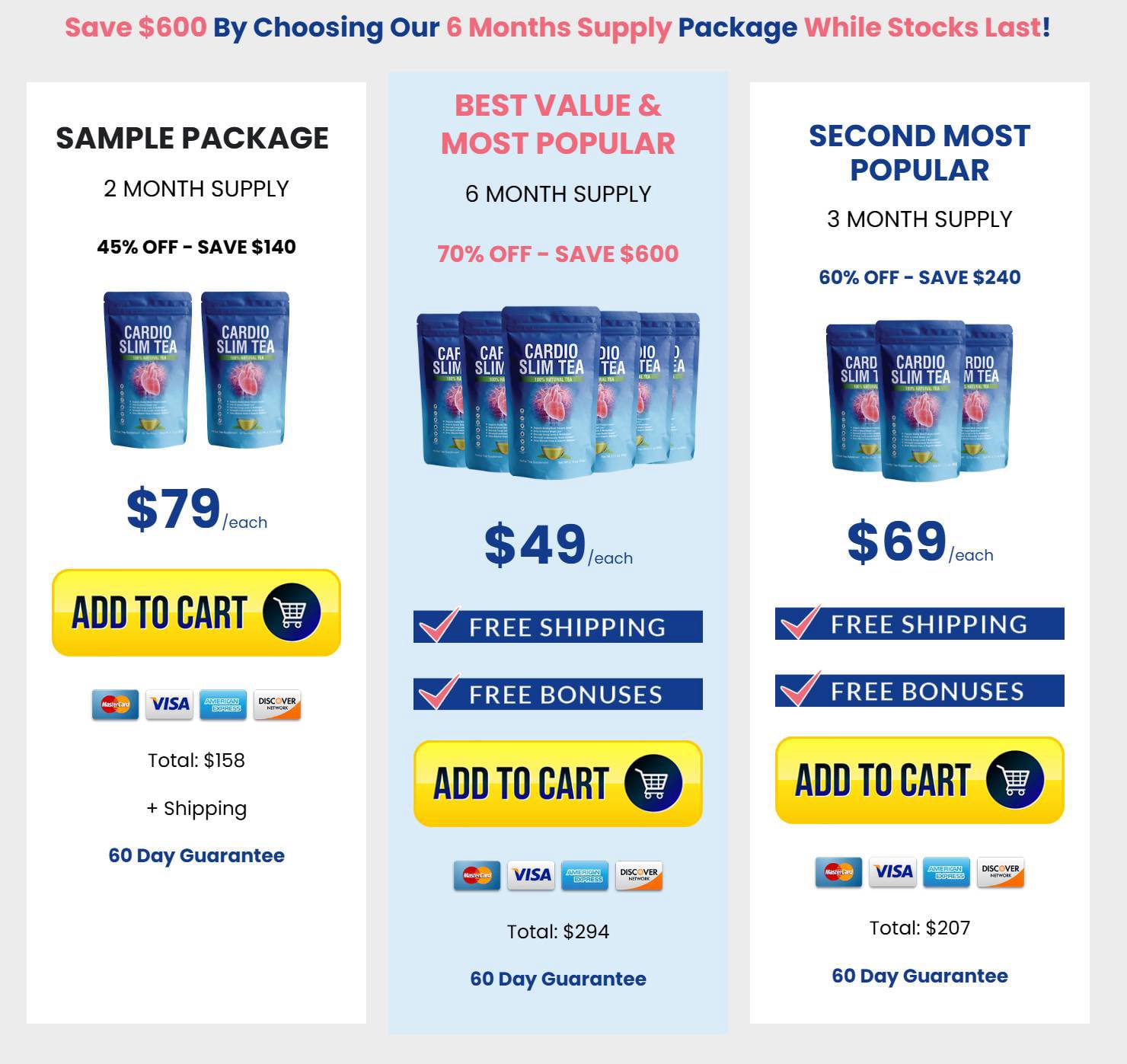 Cardio Slim Tea Offer